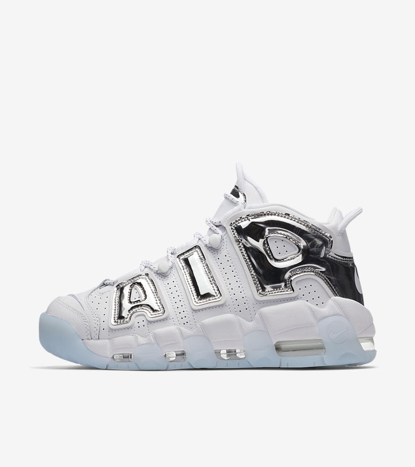 Nike,Air More Uptempo,917593-1  液态银 “大AIR”！女生专属 Air More Uptempo 明日官网上架