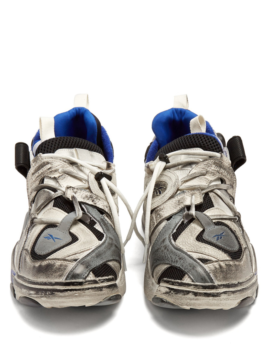 Vetements,Reebok,Genetically M  浓重的做旧手法！Vetements x Reebok 联名新鞋型现已上架