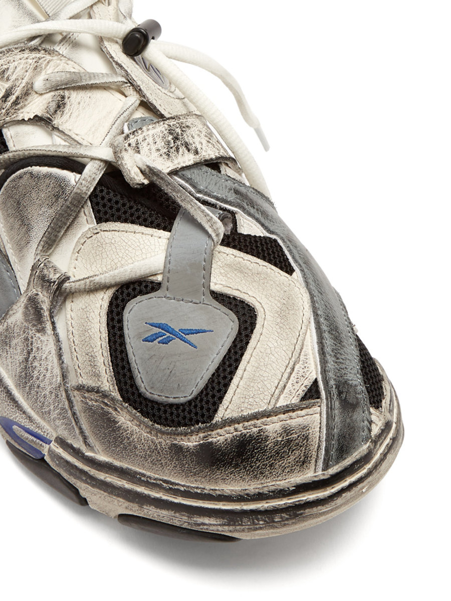 Vetements,Reebok,Genetically M  浓重的做旧手法！Vetements x Reebok 联名新鞋型现已上架