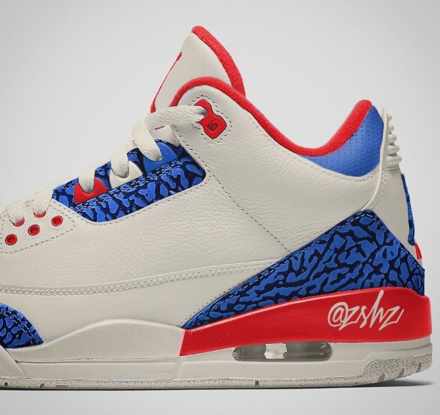 Air Jordan 1,AJ1,111111-111  独立日配色！Air Jordan 3 “USA” 新品曝光