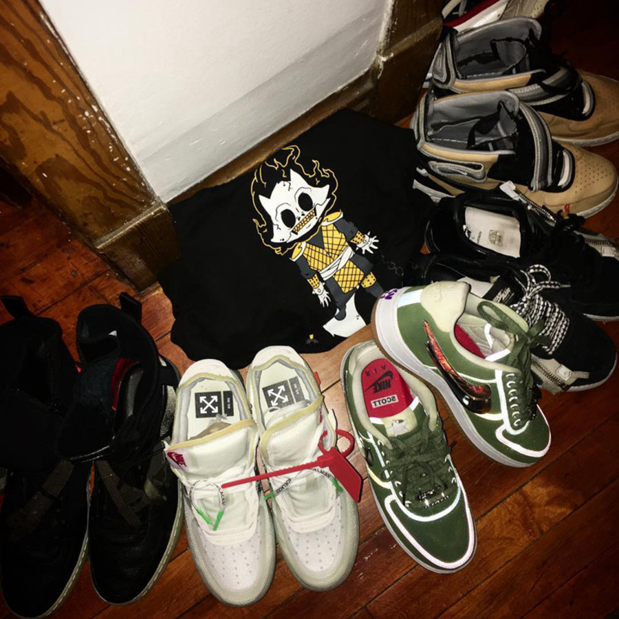 Travis Scott,Air Force 1,Nike,  新配色实物曝光！Travis Scott x Air Force 1 首次亮相