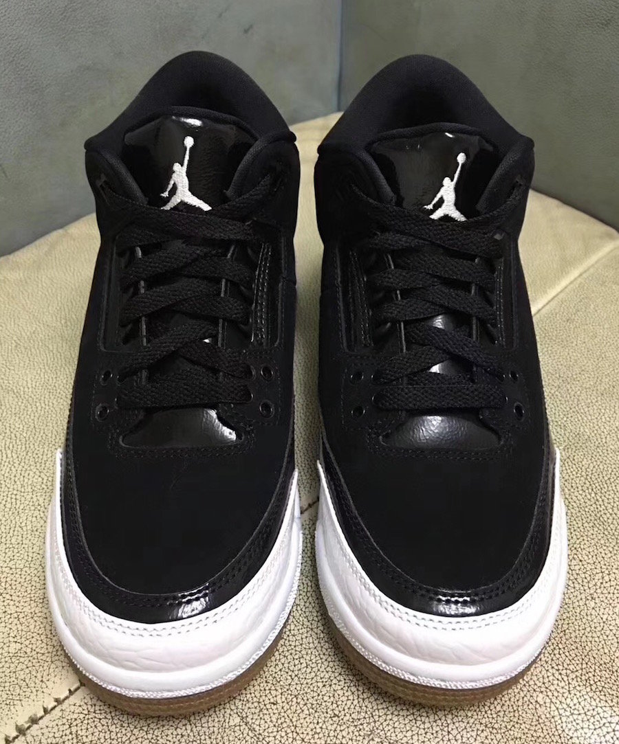 AJ3,Air Jordan 3  熊猫配色！黑白 Air Jordan 3 将二月发售！