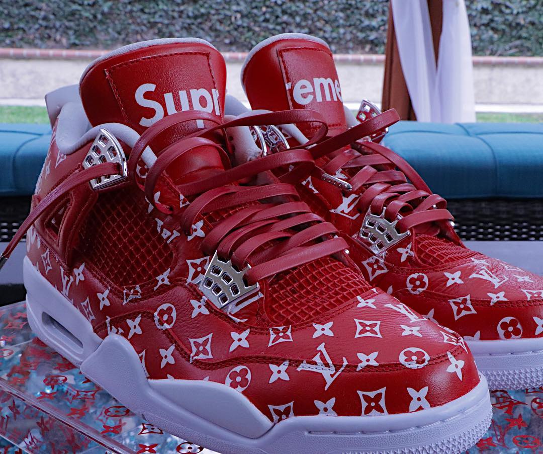 Supreme,LV  除了 OFF-WHITE，这个大热主题同样玩坏了球鞋定制圈…