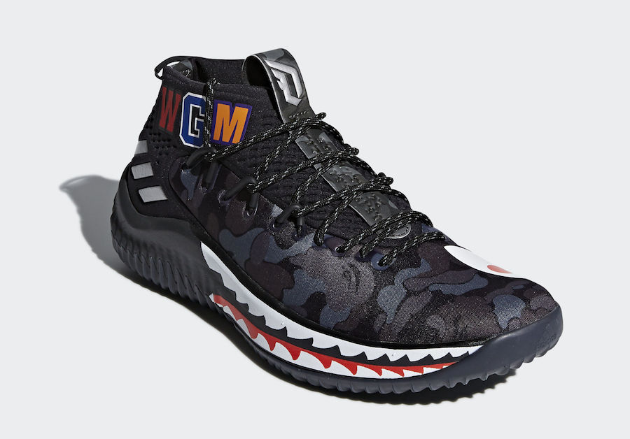 BAPE,DAME 4,adidas  可能是最厉害的 BAPE 鞋款！BAPE x DAME 4 官图正式亮相！