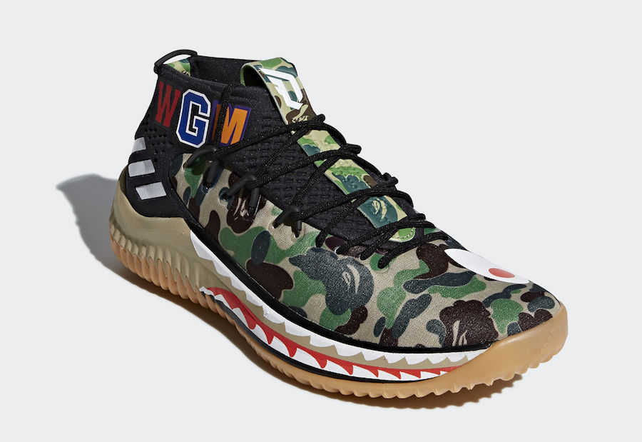 BAPE,DAME 4,adidas  可能是最厉害的 BAPE 鞋款！BAPE x DAME 4 官图正式亮相！