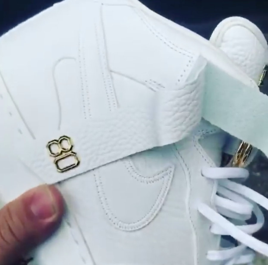 Victor Cruz,Air Force 1,Nike  奢华白金装扮！Victor Cruz 亲自晒出 Air Force 1 别注鞋款