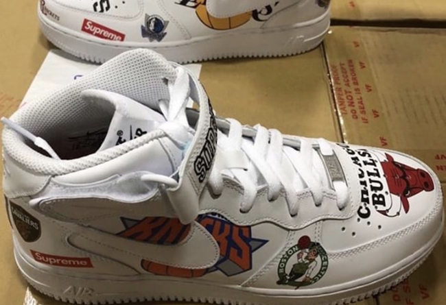 Nike,Supreme,Air Force 1  实物风格浮夸！Supreme x Air Force 1 Mid ’07 本月正式发售