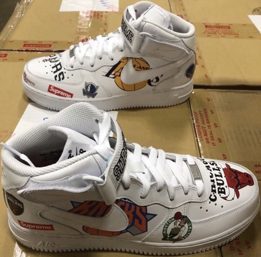 Nike,Supreme,Air Force 1  实物风格浮夸！Supreme x Air Force 1 Mid ’07 本月正式发售