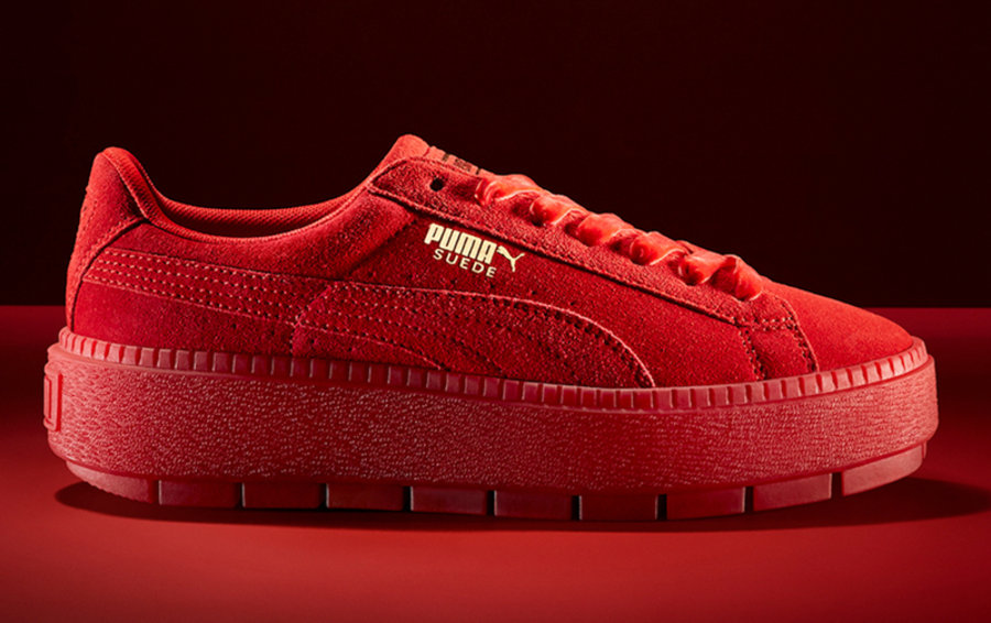 PUMA,Suede  鲜艳大红装扮！两双 PUMA 情人节主题别注海外现已发售