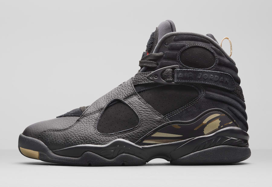 AA1239-135,AJ8,Air Jordan 8 AA1239-135-045 本月发售，黑色和白色款 Air Jordan 8 OVO 官图释出