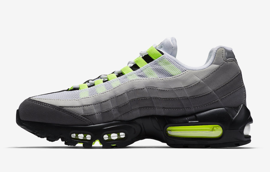 Nike,Air Max 95,554970-071  元年的经典！Air Max 95 “Neon” 将于 3 月发售！