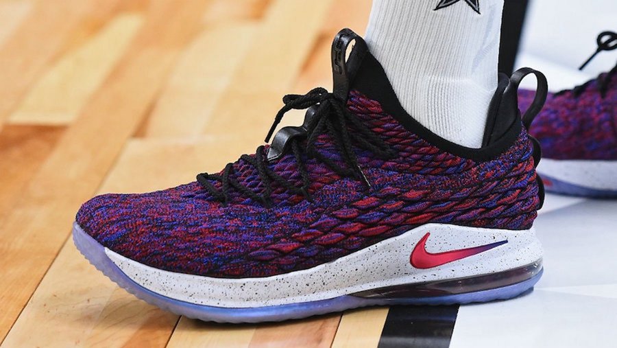 Nike.LeBron 15 Low,All-Star  低帮版本现身！詹姆斯上脚 LeBron 15 Low 全明星配色