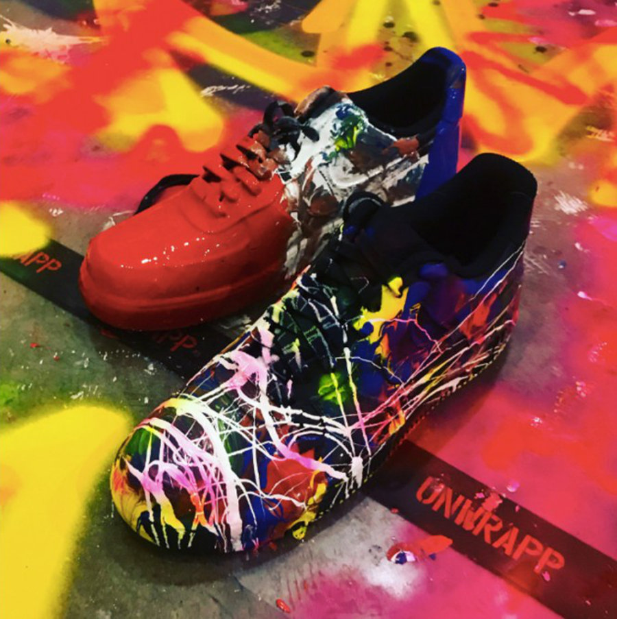 Nike,Air Force 1  权志龙亲手涂鸦 Air Force 1！颇有几分艺术气息