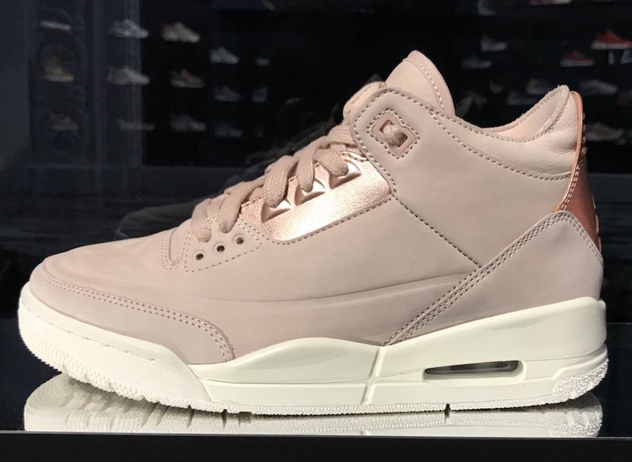 Air Jordan 3,WMNS,AJ3,Rose Gol  玫瑰金！Air Jordan 3 “Rose Gold” 首次曝光