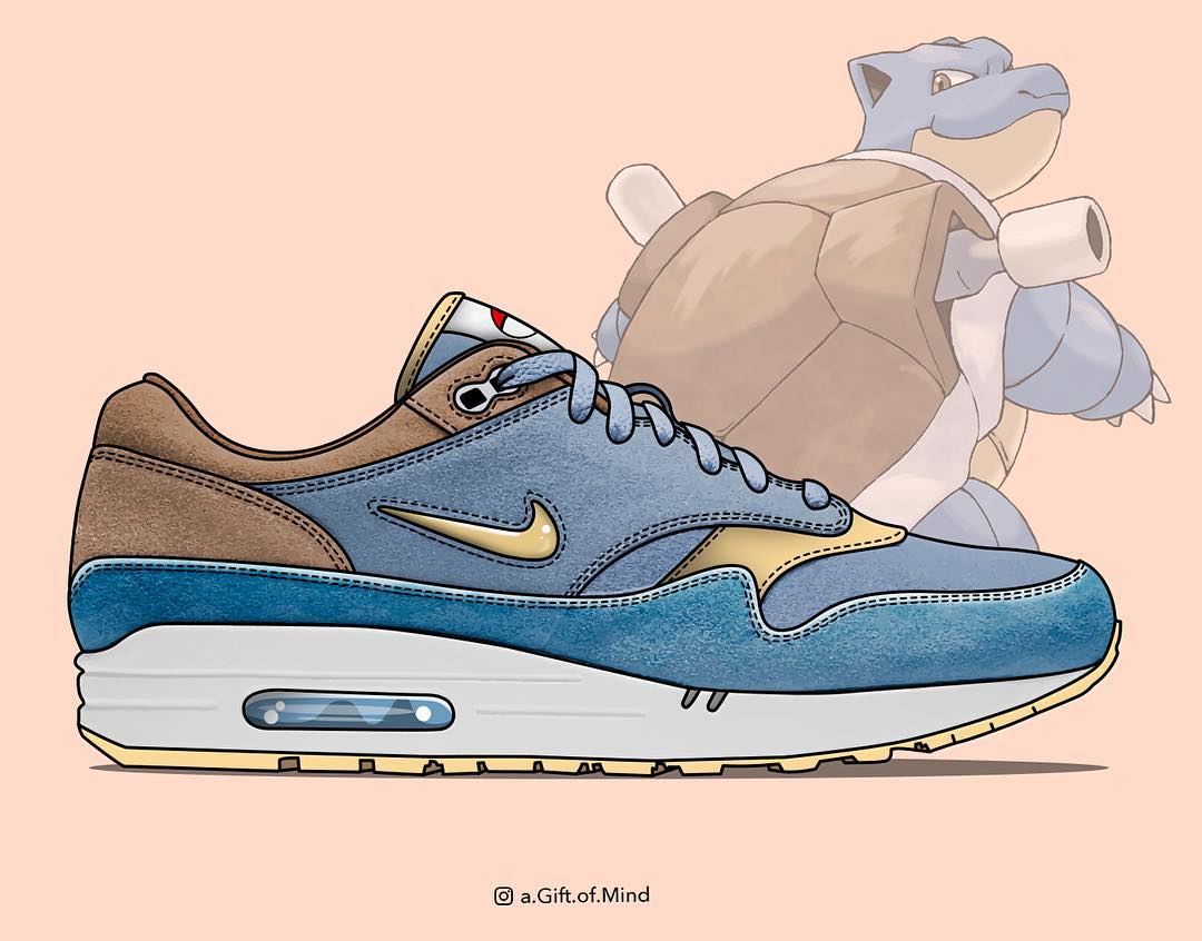 J. Well,口袋妖怪,Nike,球鞋设计  又一动漫主题！《口袋妖怪》 x Nike Air Max 系列美图欣赏