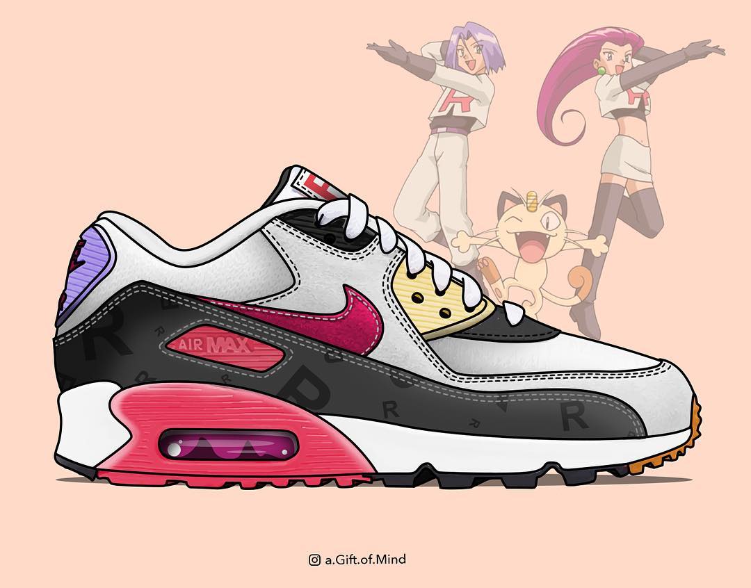 J. Well,口袋妖怪,Nike,球鞋设计  又一动漫主题！《口袋妖怪》 x Nike Air Max 系列美图欣赏