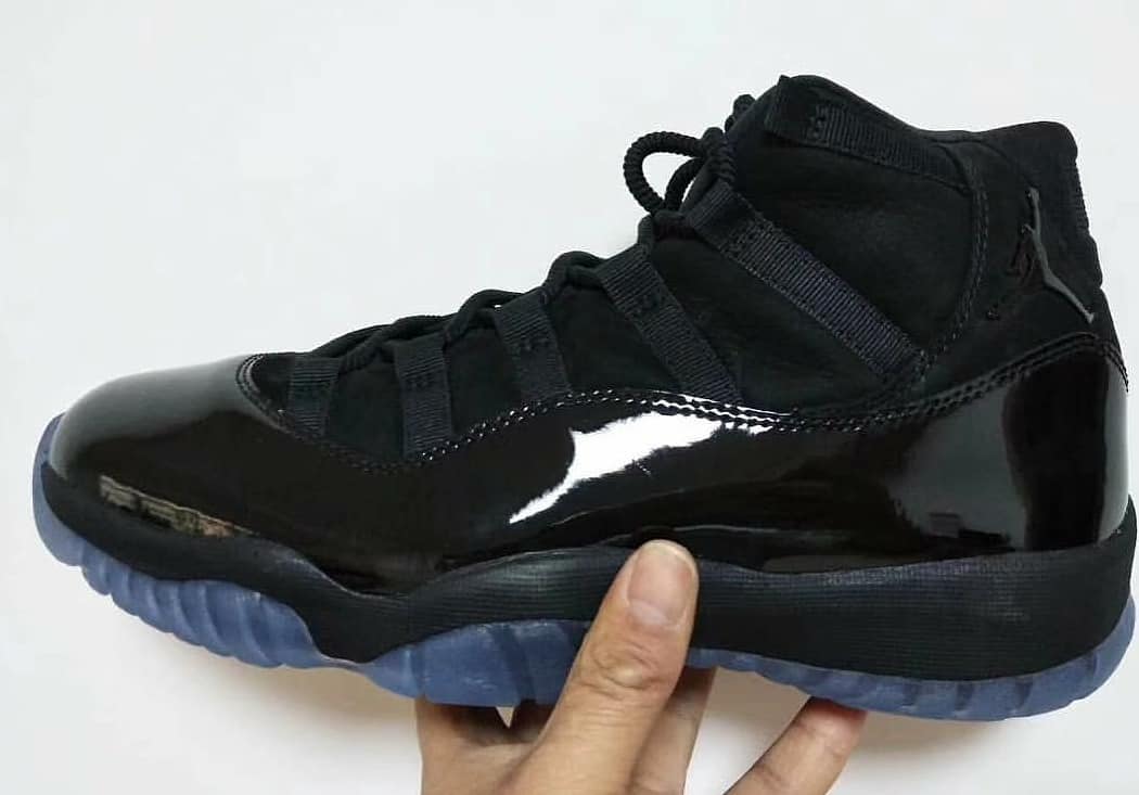 AJ11,Air Jordan 11,378037-005  细节质感更胜伽马蓝！纯黑 Air Jordan 11 实物首次曝光！