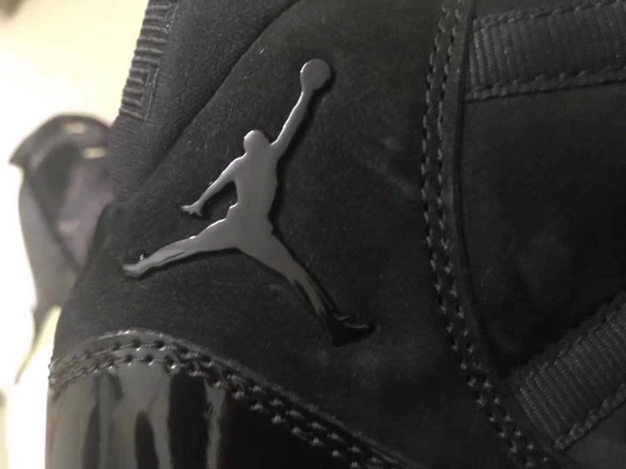 AJ11,Air Jordan 11,378037-005  细节质感更胜伽马蓝！纯黑 Air Jordan 11 实物首次曝光！