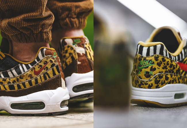 Air Max 1,Nike,Air Max 95  狂野夺目的上脚效果！这一波 atmos x Nike Air Max 来势汹汹！