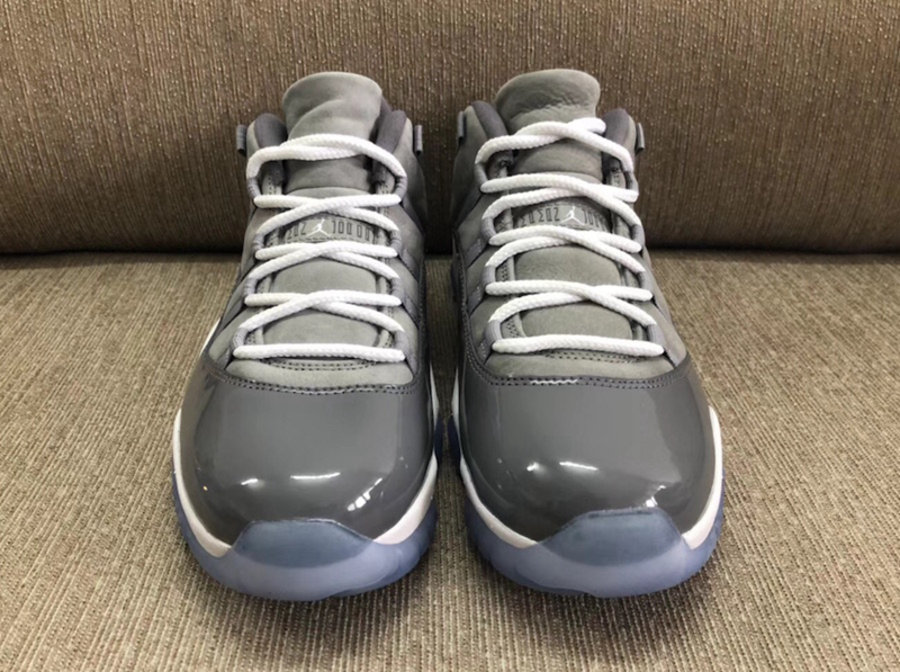 Air Jordan 11 Low，AJ11  5 月 26 日发售！Air Jordan 11 Low “Cool Grey” 最新近照预览