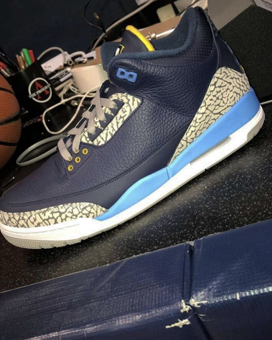 Air Jordan 3，AJ3  依然球队专属！Air Jordan 3 Marquette PE 曝光