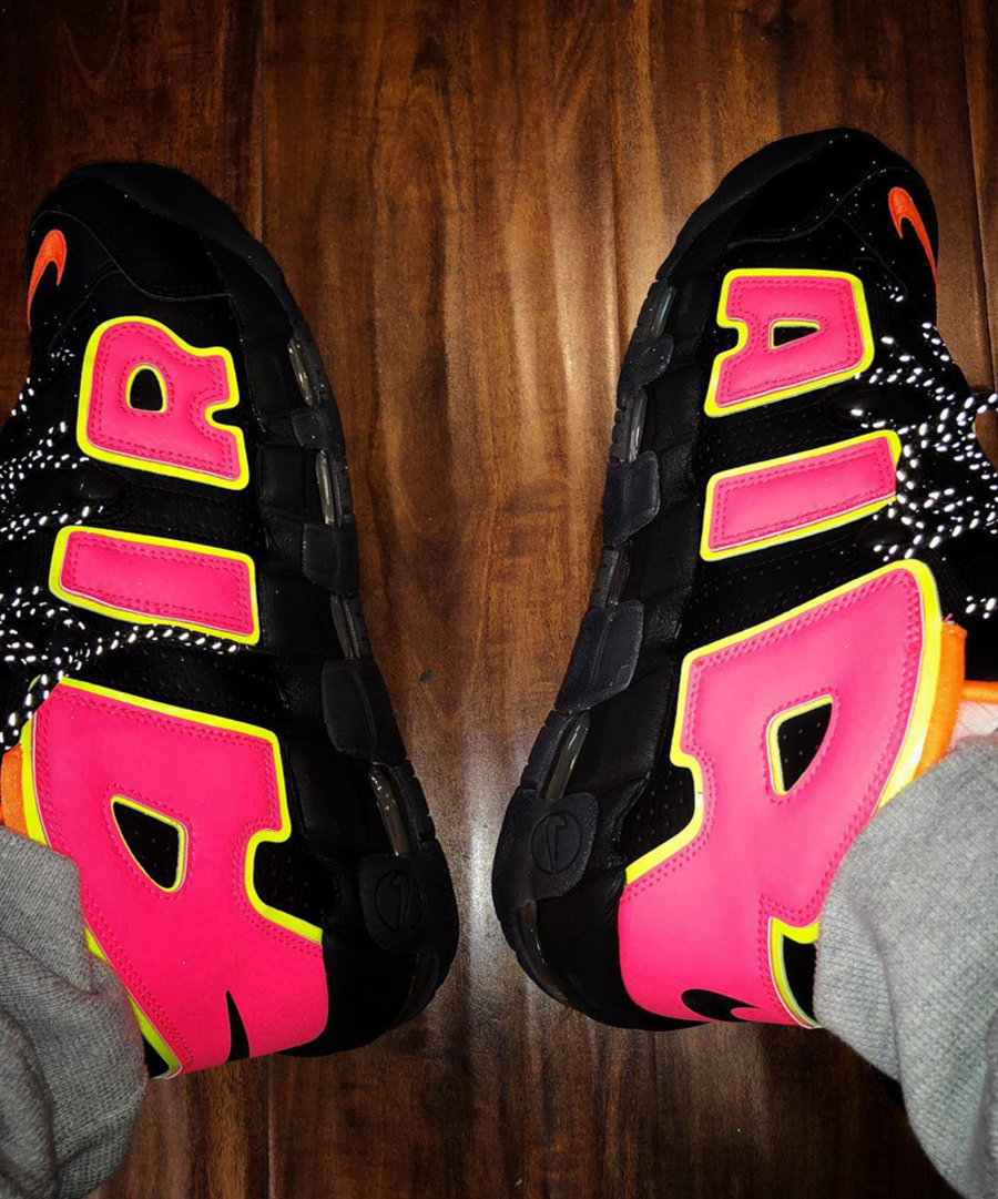 Nike,Air More Uptempo  骚粉大 AIR！Nike Air More Uptempo 全新配色实物曝光