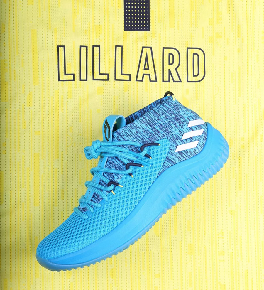 adidas,Dame 4  通体冰蓝！Dame 4 麦当劳全美赛配色登场
