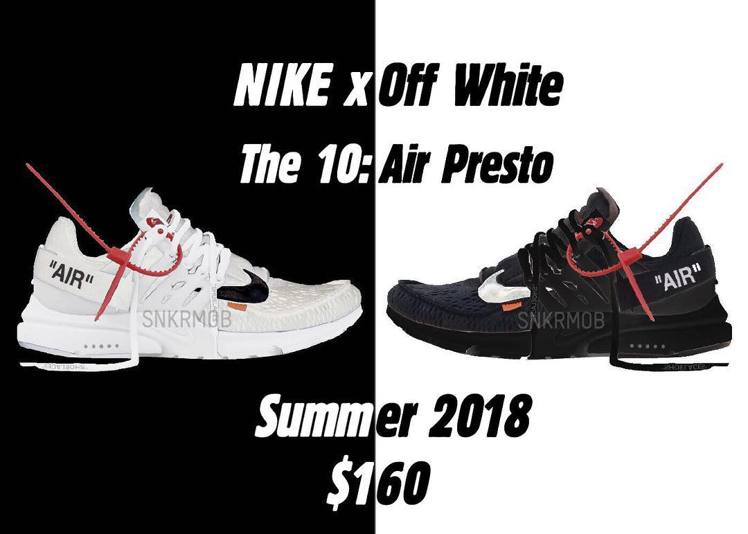 OFF-WHITE,Nike,Air Presto  新品再度曝光！今年 OFF-WHITE x Nike 恐怕不止十双这么简单！