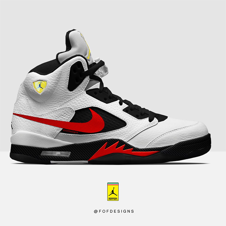 AJ5,Air Jordan 5 AJ5 如果 Air Jordan 5 也加上了 Swoosh 大钩…