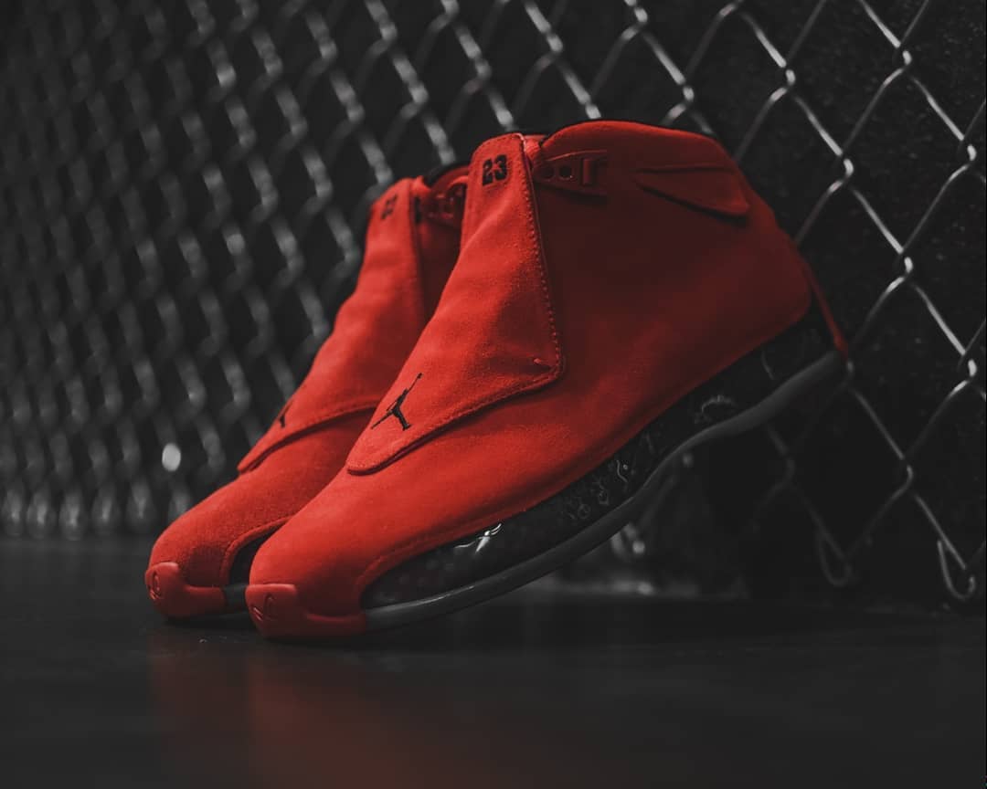 AA2494-601,AJ18,Air Jordan 18 AA2494-601 看看货量如何？大红 Air Jordan 18 美国店铺地图来了！