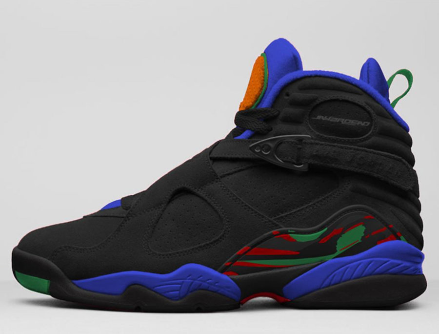 AJ8,Air Jordan 8,305381-004  全新彩色涂鸦！Air Jordan 8 “Light Concord” 曝光