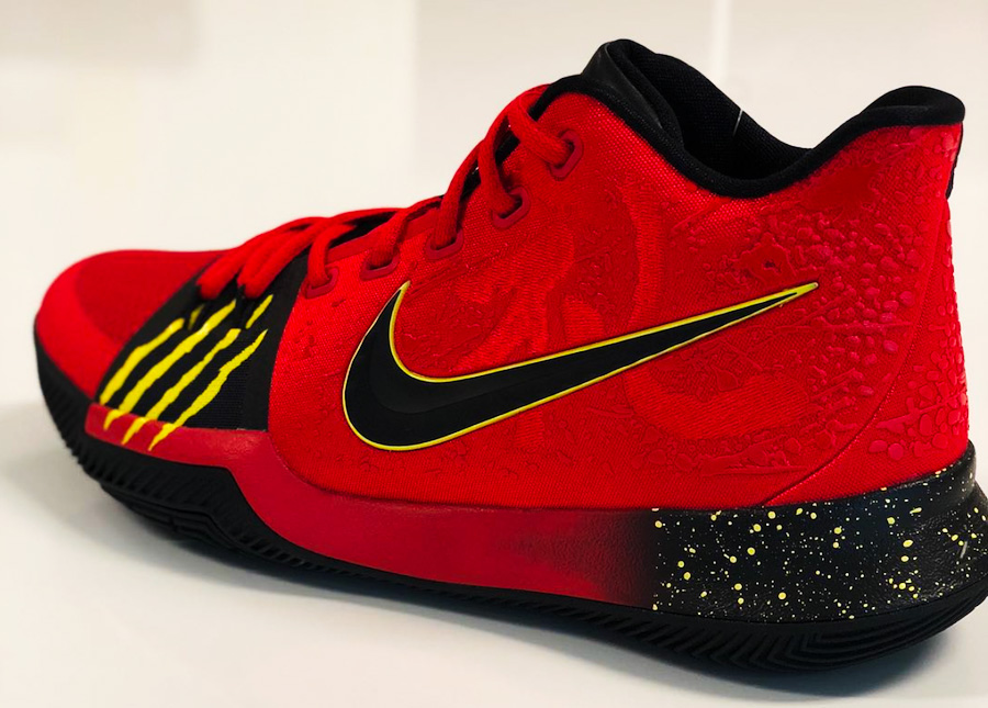 Kyrie 3,Nike  致敬科比！欧文晒出红色的 Kyrie 3 李小龙配色！