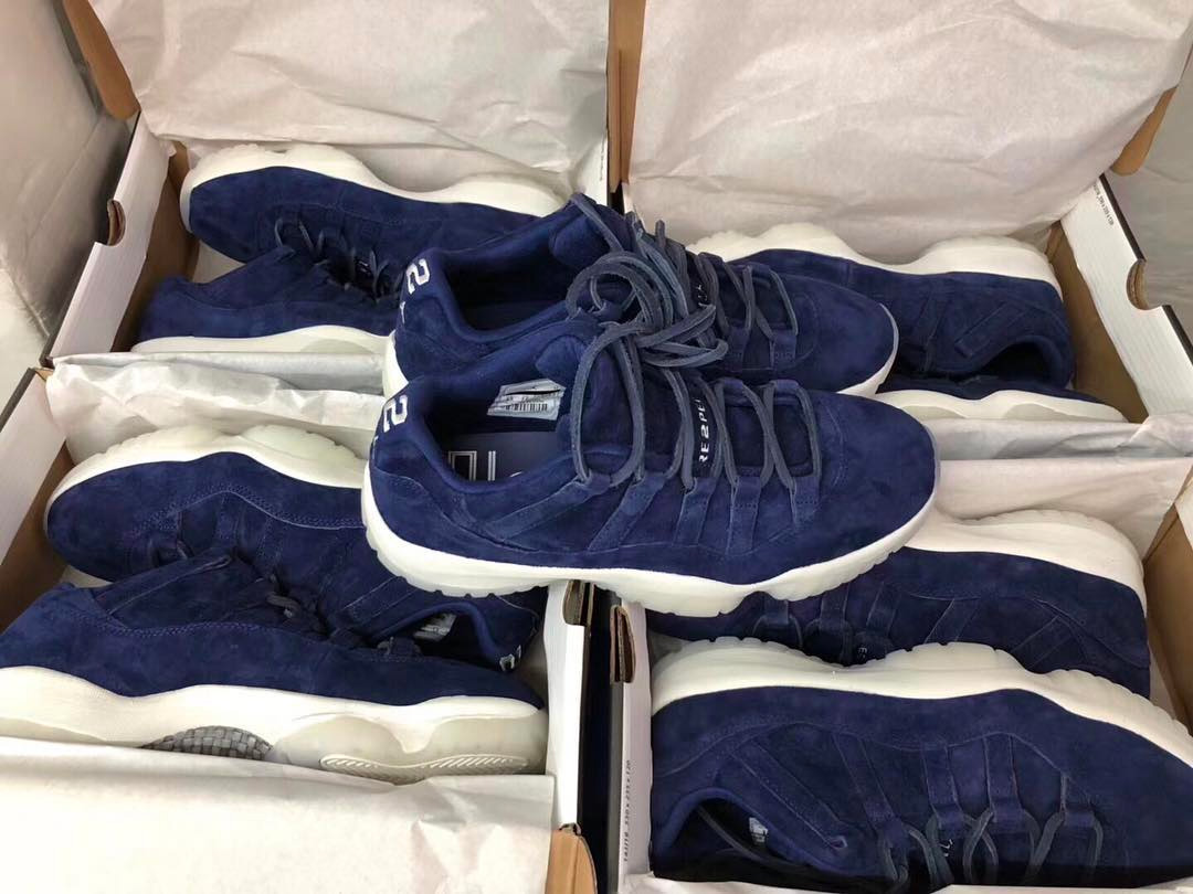 AV2187-441,AJ11,Air Jordan 11 AV2187-441 规格颇高！蓝麂皮 Air Jordan 11 Low 确定在 5 月发售！