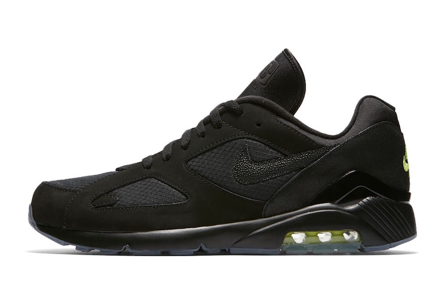 Nike,Air Max 180  魔鬼鱼材质加持！新品小黑鞋 Air Max 180 即将发售