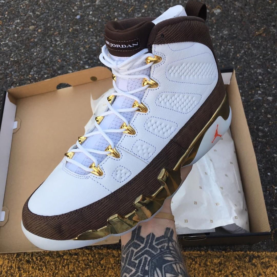 AJ9,Air Jordan 9,302370-122  实物质感爆炸！奢华 AJ9 “Mop Melo” 下周正式发售