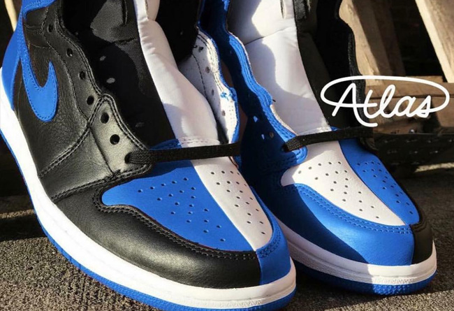 AJ1,Air Jordan 1  阴阳新配色？黑白蓝 Air Jordan 1 你觉得怎么样？