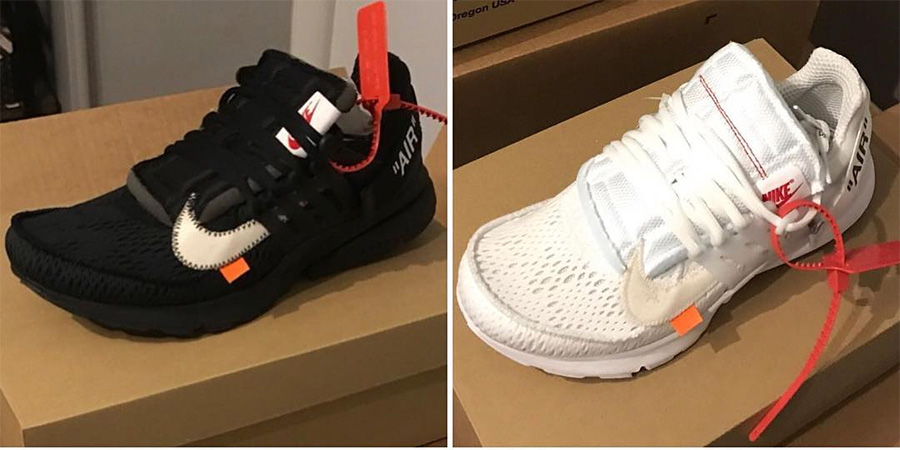 OFF-WHITE,Air Presto,Nike  有黑有白！两个全新配色 OFF-WHITE x Nike Air Presto 刚刚曝光！