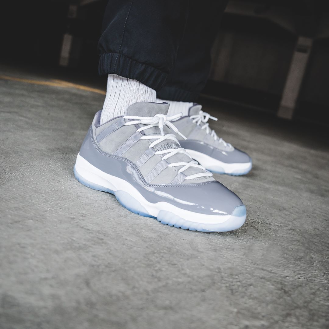 AJ11,Air Jordan 11 Low,528895-  国内发售日期延后！酷灰 Air Jordan 11 Low 上脚效果出众