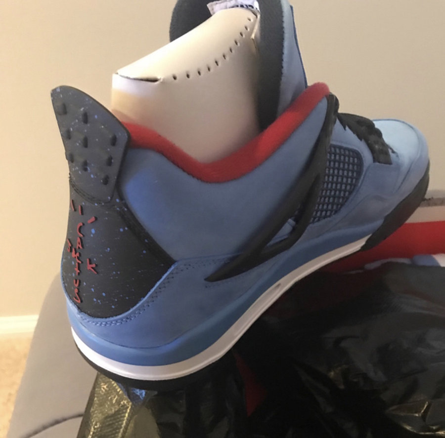 Travis Scott,Air Jordan 4,AJ4,  鞋面质感不俗！Travis Scott x Air Jordan 4 最新实物图赏