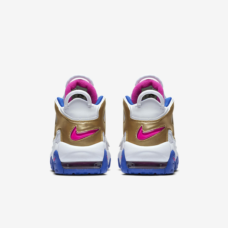 Nike,Air More Uptempo  白金主题再添亮色！女生专属 “大 AIR” 本周发售