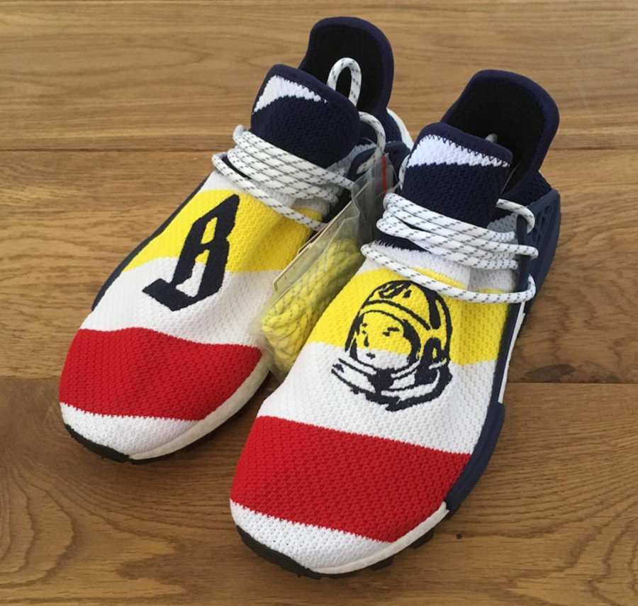 BBC,adidas,Hu NMD  鞋面大刺绣！BBC x adidas Hu NMD 市售版实物曝光