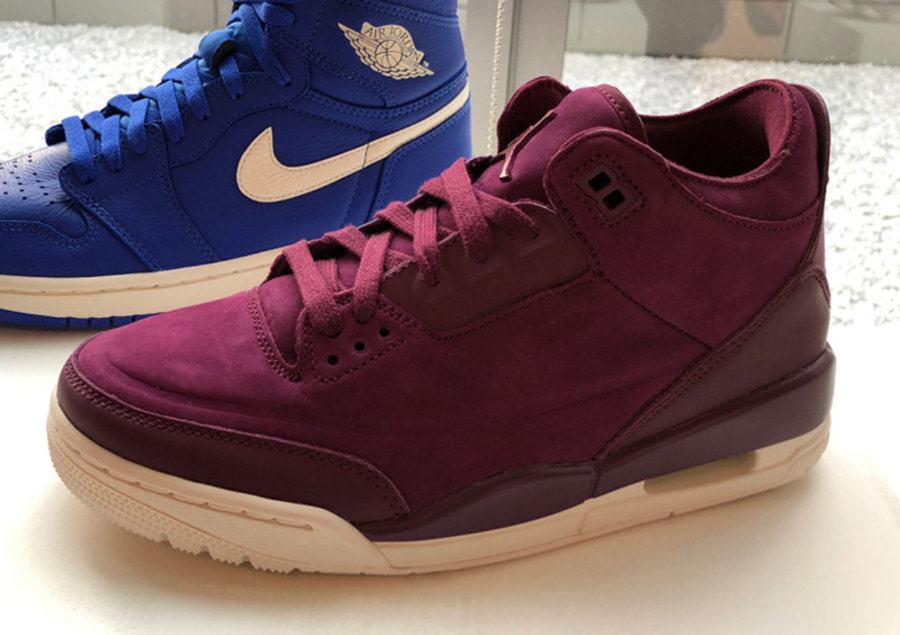 Air Jordan 3,AJ3  酒红麂皮！Air Jordan 3 “Burgundy” 秋季登场