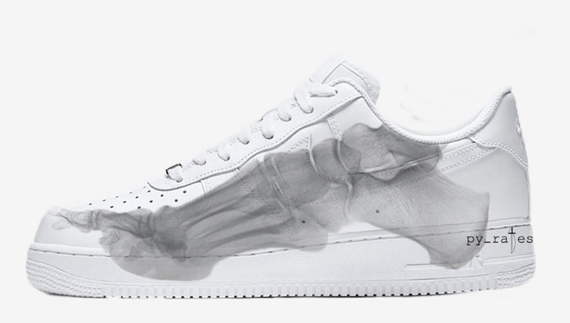 Nike,Air Force 1,AF1  X 光透视效果！Air Force 1 QS “Skeleton” 十月登场