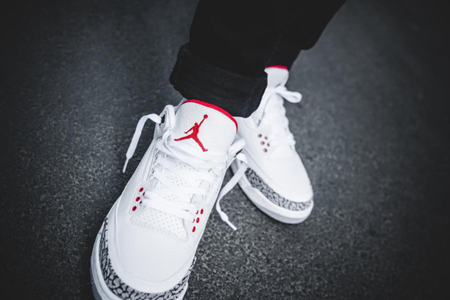 Air Jordan 3,AJ3,136064-116  将于下周登场！Air Jordan 3 “Katrina” 上脚美图欣赏
