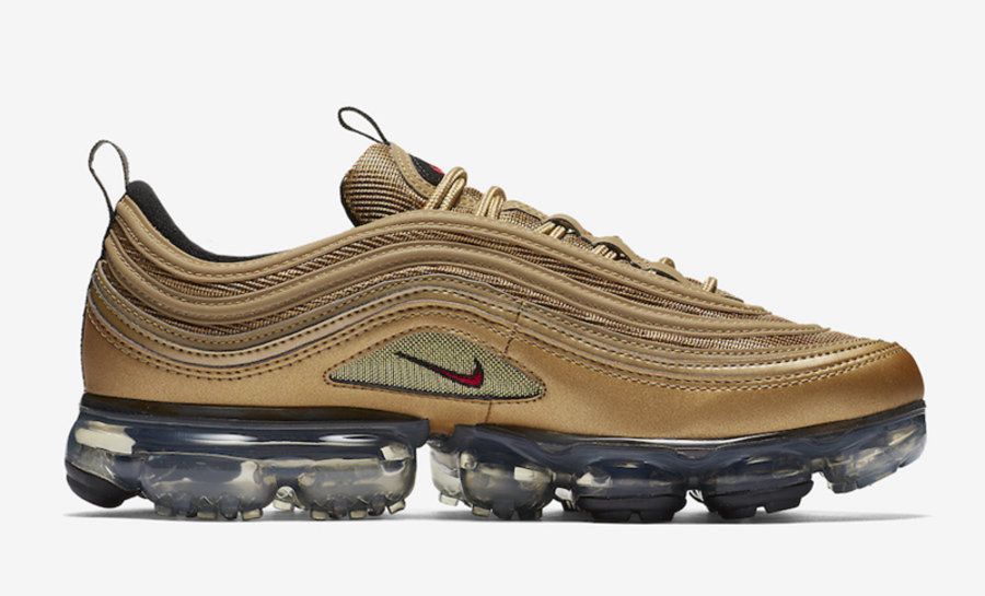 Nike,VaporMax 97,AJ7291-700  金子弹配色！VaporMax 97 “Metallic Gold” 即将登场