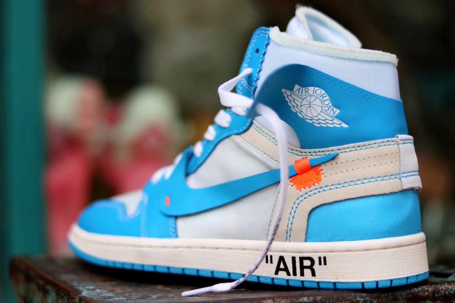 实物上脚,OFF-WHITE,AJ1,Air Jordan  也许是下月最难入手的球鞋！北卡 OFF-WHITE x AJ1 上脚效果如何？