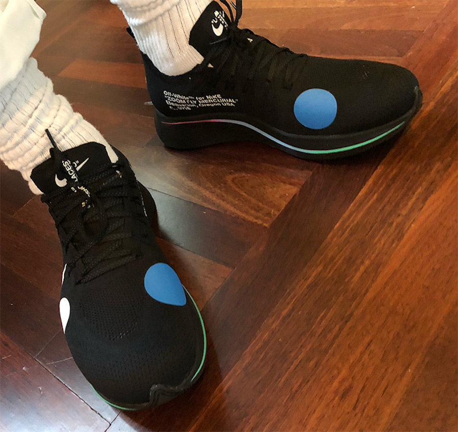 OFF-WHITE,Nike,Zoom Fly Mercur  下月正式发售！J.R.史密斯上脚 OFF-WHITE x Zoom Fly 编织版