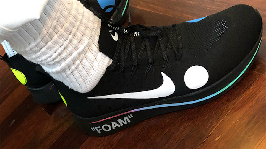 OFF-WHITE,Nike,Zoom Fly Mercur  下月正式发售！J.R.史密斯上脚 OFF-WHITE x Zoom Fly 编织版