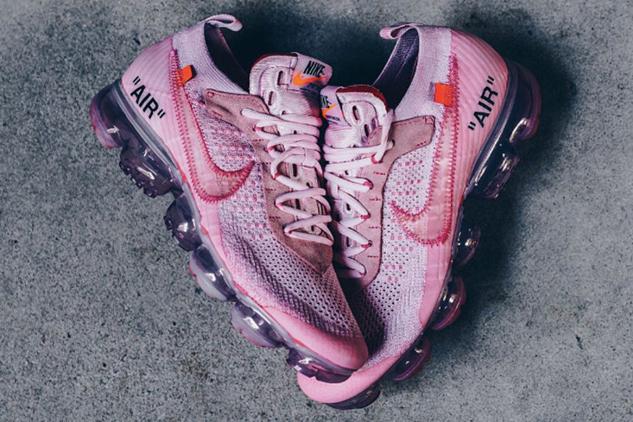 OFF-WHITE,Nike,VaporMax,球鞋定制  通体粉红染色！OFF-WHITE x VaporMax 定制版欣赏