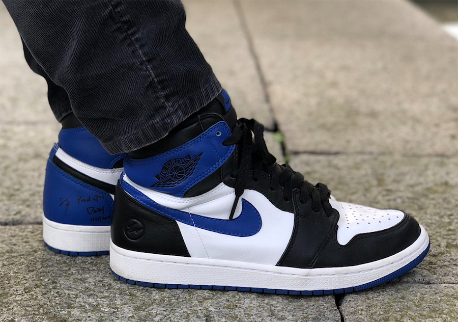 明星,AJ1,Air Jordan 1,藤原浩,Fragme  黑闪电！藤原浩网晒 Fragment x AJ1 特殊版本